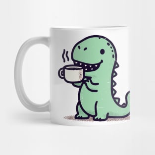 Retro kawaii tea rex tyrannosaurus Mug